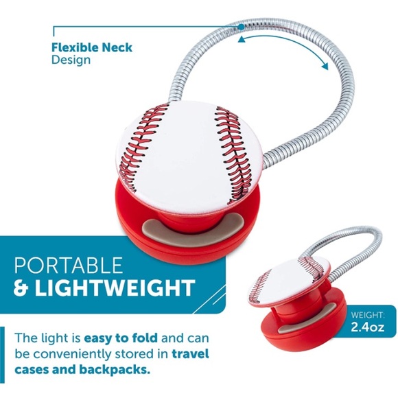 LED baseball clip light for books/e-readers - Picture 4 of 9